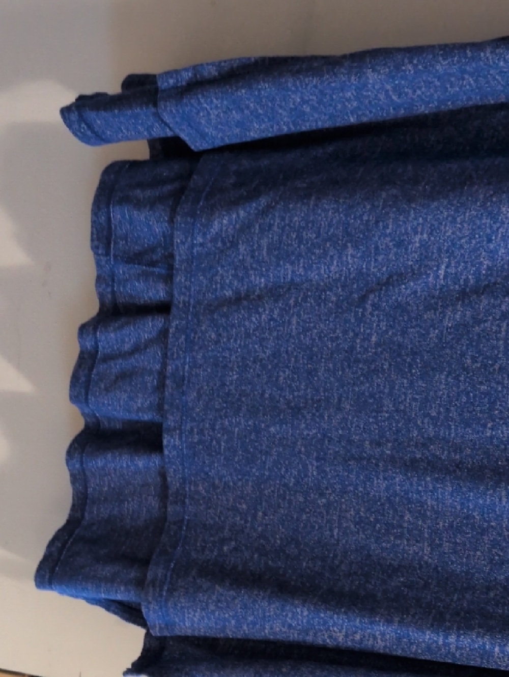 Lane Bryant Heathered Royal Blue Short Sleeve Top - Picture 3 of 5